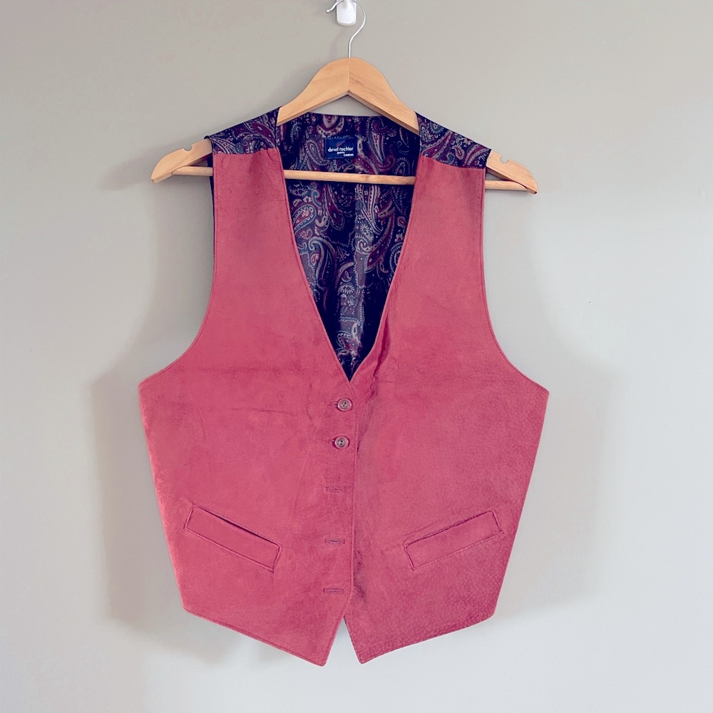 Vintage Daniel Hecter Suede Vest